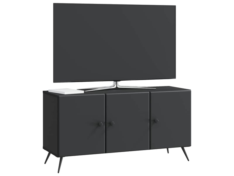  Meuble tv - banc tv - meuble de rangement noir 99 x 34,5 x 50 cm bois d'ingénierie  - Conforama C