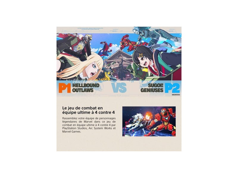 Jeu de combat marvel tokon fighting souls standard edition ps5 4 vs 4 anime MARVELTOKONPS5 - Conforama D