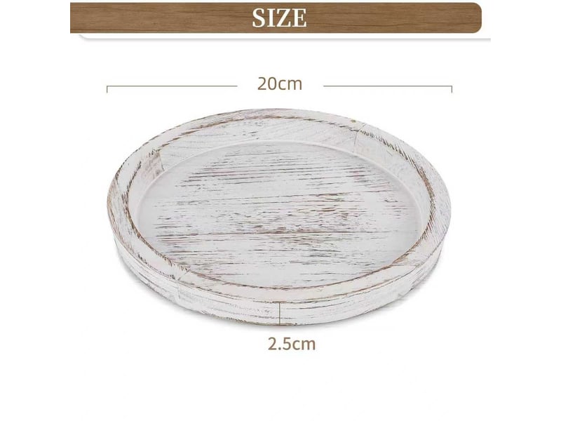  Rond decoratif bougie chandelier deco pour centre de table blanc  - Conforama B