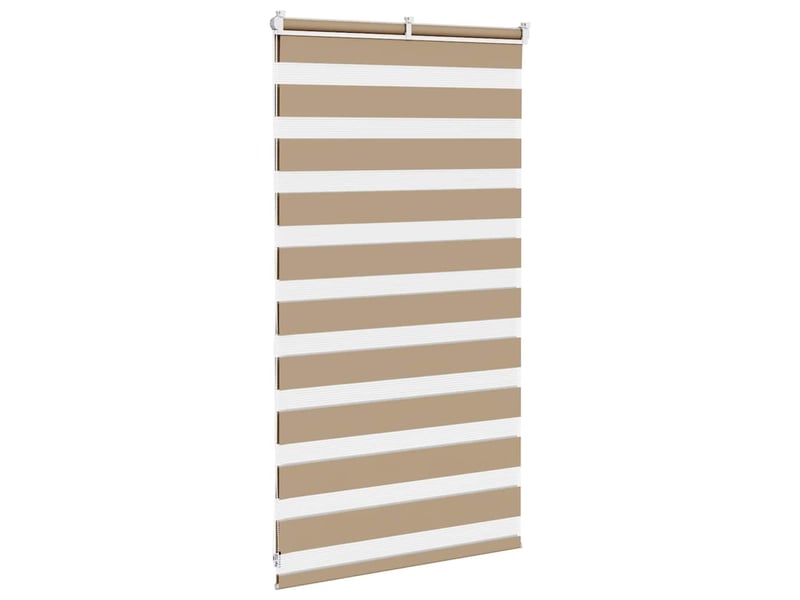 Store zèbre, store de fenêtre marron sable largeur du tissu 85,9 cm polyester cf48840 - Conforama D