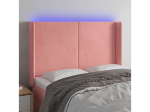 Tete de lit A poser largeur 147 cm   rose