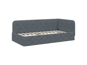 Lit simple 100x200 cm    coloris gris