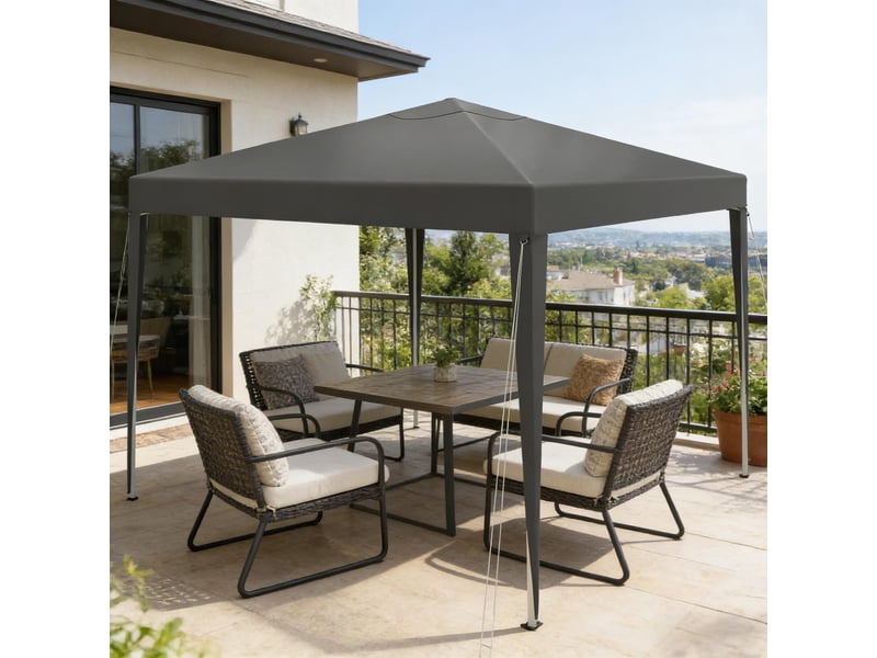  Pavillon pop-up moderne portable avec sac de transport, pour fêtes et extérieur  - Conforama E