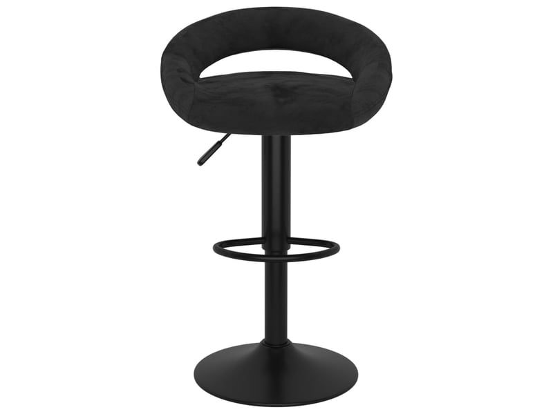  Lot de 2 tabouret de bar, chaise de bar noir velours shl26075  - Conforama C