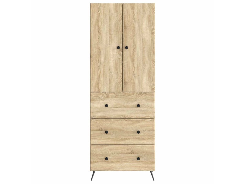 Ensemble de meubles 2 pcs, rangement de salon 66 x 34,5 x 90 cm bois d'ingénierie shl9960  - Conforama E