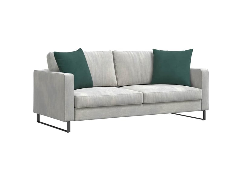  Lot de 2 coussins de canapé, coussins décoratifs vert foncé 50 x 50 cm cf59187  - Conforama C