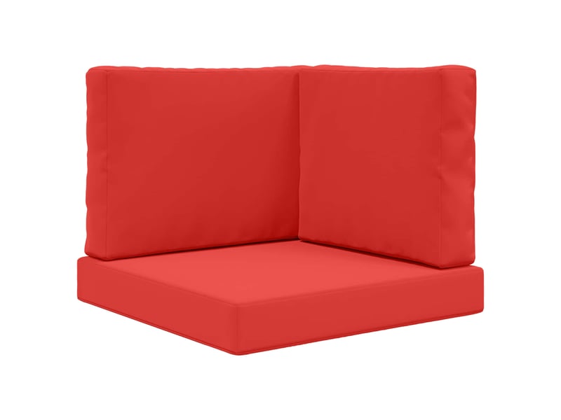 Coussin de canapé d'extérieur, coussin de chaise polyester rouge 60 x 60 cm cf54150 - Conforama A
