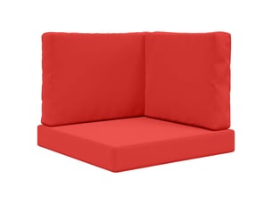 Coussin de canapé d'extérieur, coussin de chaise polyester rouge 60 x 60 cm cf54150