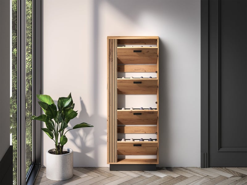 Selsey vasco - meuble à chaussures - 60 cm - chêne Vasco - Conforama C