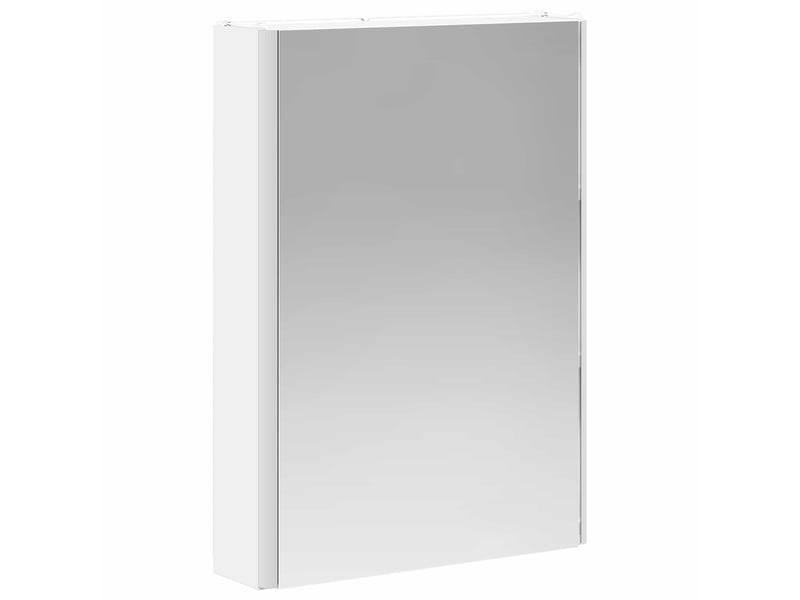 Armoire miroir salle de bain, meuble de rangement blanc 43x11.5x60.5 cm - Conforama E