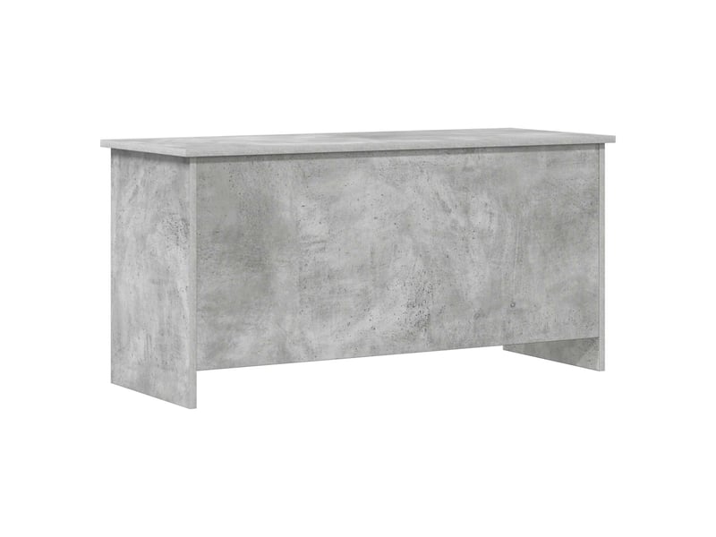  Coffre de rangement avec stockage gris béton 100x40x50 cm  - Conforama A