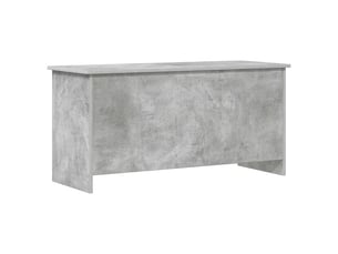 Coffre de rangement avec stockage gris béton 100x40x50 cm