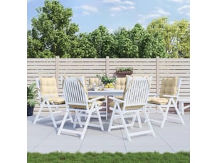 Lot de 6 coussins d'extérieur, coussins de chaise beige 100 x 50 x 7 cm cf56430