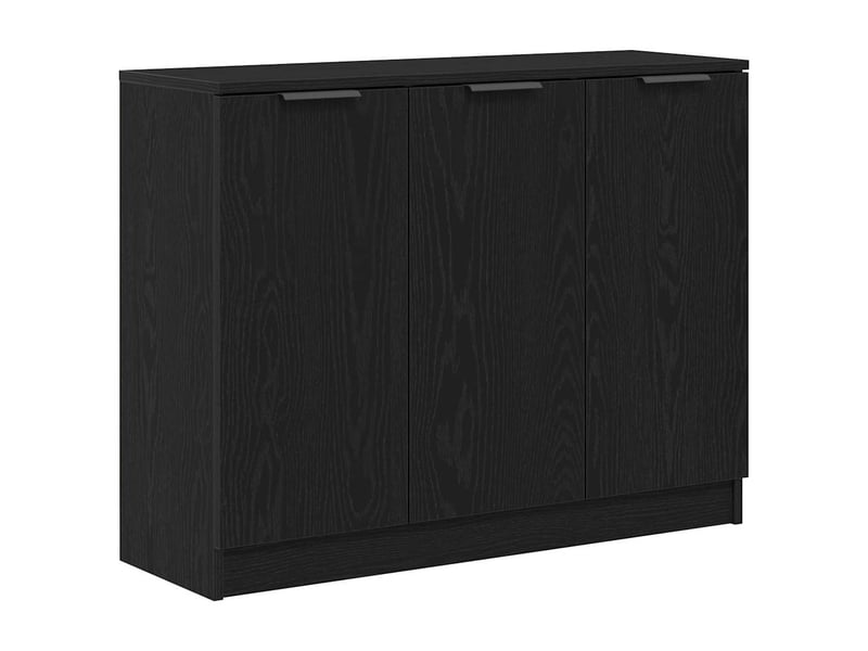  Buffet - bahut - meuble de rangement chêne noir 90,5 x 30 x 70 cm bois d'ingénierie  - Conforama A