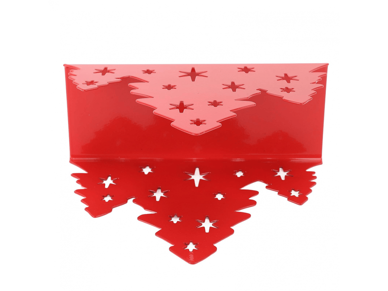 Porte-serviettes en acier inoxydable en forme d'arbre de noël pour décoration de restaurant à domicile (rouge) - Conforama B