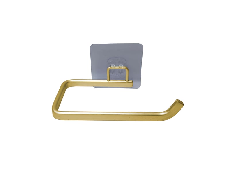  Dérouleur papier wc adhésif filaire aluminium 14cm or  - Conforama A
