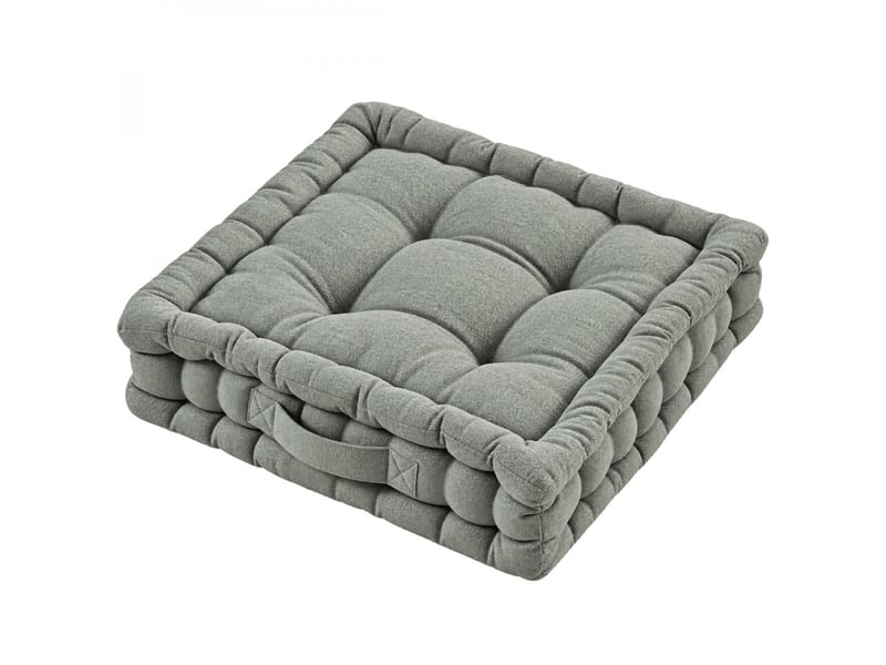  Coussin de sol capitonné  - gris clair  - Conforama A