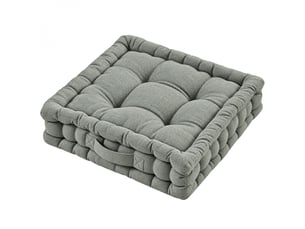 Coussin de sol capitonné - gris clair