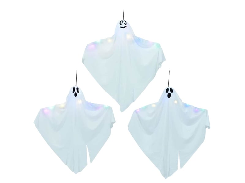 Fantôme suspendu halloween 3 pc blanc 52 x 62 cm polyester cf61923 - Conforama A