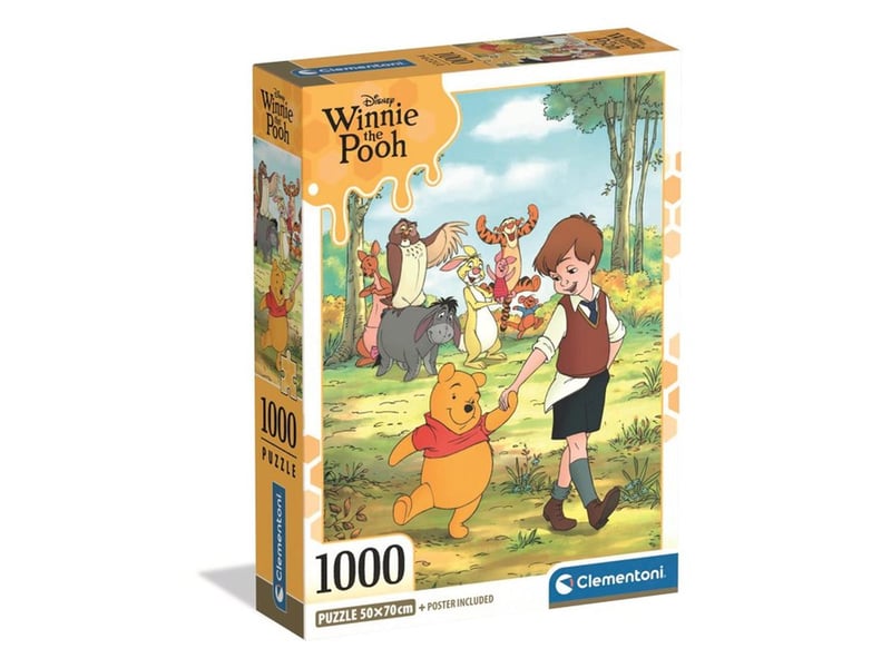  Puzzle 1000 pieces winnie l ours 70 x 50 cm avec poster et boite de rangement 37519 - Conforama A