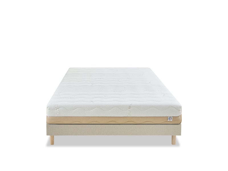 Ensemble matelas mémoire de forme 4 saisons avec sommier 140x190 cm 4VP.4SS.K15.1419 - Conforama A