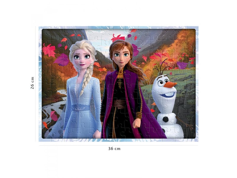  Puzzle 100 p - un monde magique disney la reine des neiges 2 86768 - Conforama C