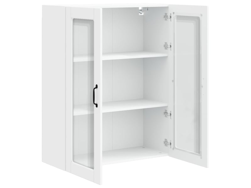  Meuble mural de cuisine | armoire de cuisine blanc 80x31x100cm shl2165  - Conforama E