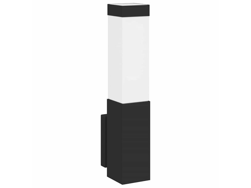 2 pièces applique murale extérieure noir 10.5x6x33 cm shl96233 - Conforama D
