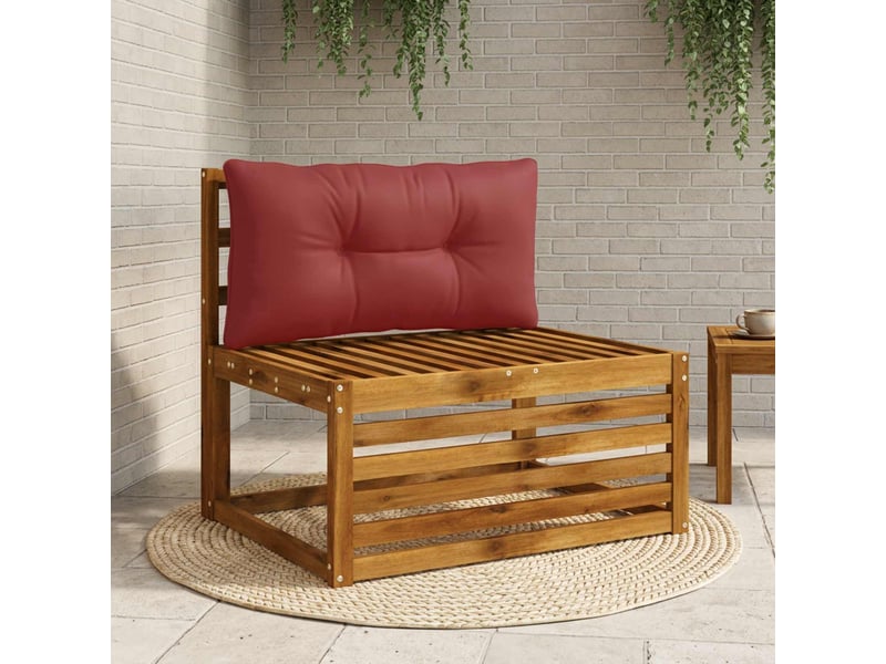 Coussin de dos, coussin de dossier putten 100 % polyester bordeaux 80 x 40 x 10 cm cf54888 - Conforama B