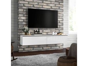 Meuble tv coloris blanc  <strong></strong>  <strong></strong>