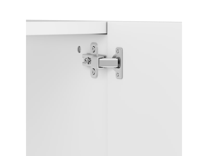  Meuble à chaussures 4 portes étagères réglables blanc 60.5 x 34 x 135.5 cm  - Conforama E