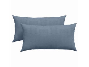 Lot de 2 coussins de canapé, coussins décoratifs bleu 80 x 40 cm cf59012