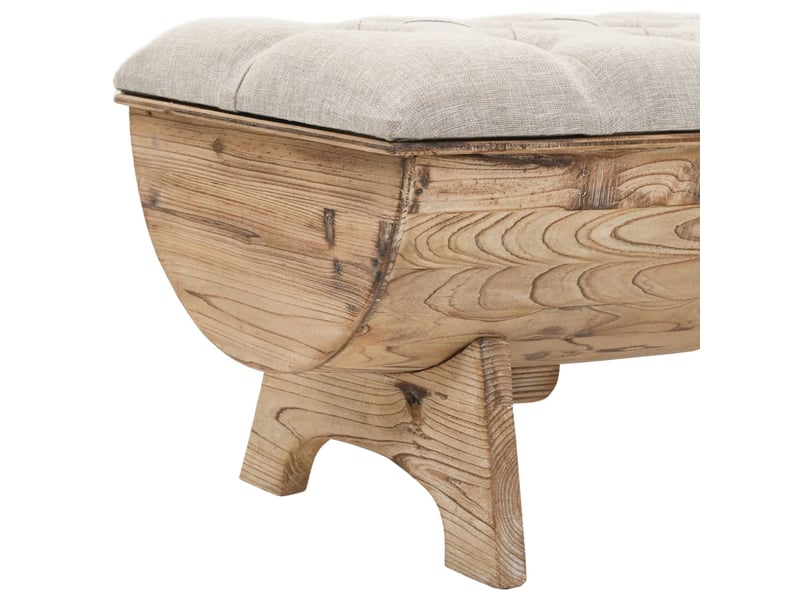 Banc chambre, banc de rangement 103 cm bois de sapin massif  - Conforama E