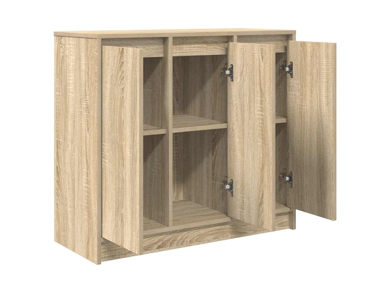  Buffet - bahut - meuble de rangement chêne sonoma 85x34x76 cm bois d'ingénierie  - Conforama E