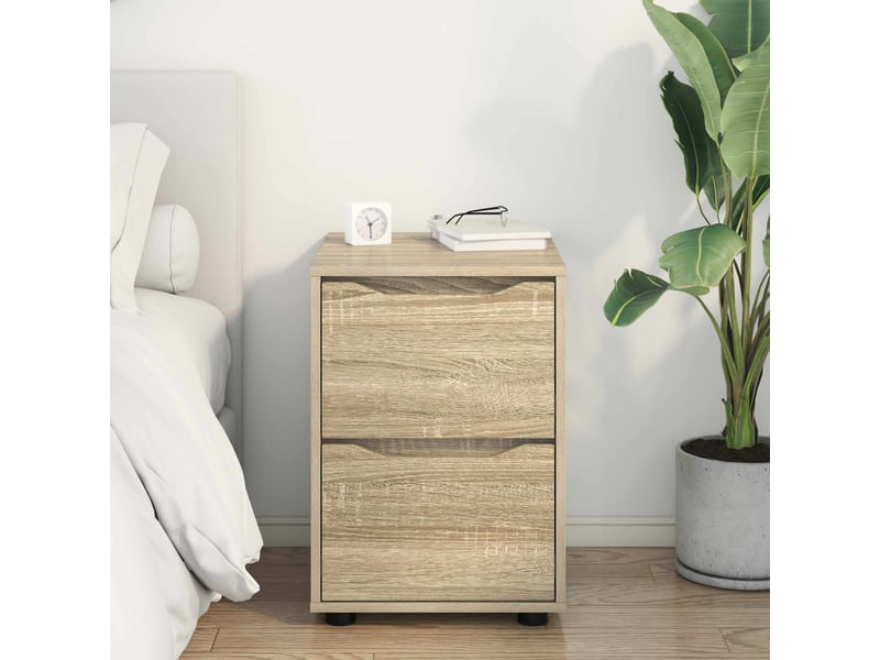  Armoire de rangement, commode de rangement 40 x 48 x 57 cm bois d'ingénierie shl3669  - Conforama D
