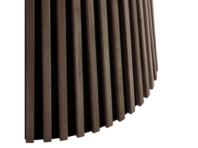 Kairn- table à manger ronde 46 personnes ø140 cm chêne fumé  - Conforama C