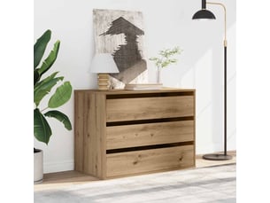 Commode 1 tiroir(s)    <strong></strong> <strong></strong> coloris bois clair largeur 80 cm