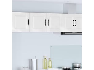 Meuble mural de cuisine, armoire de cuisine blanc brillant 80x31x40cm shl6383