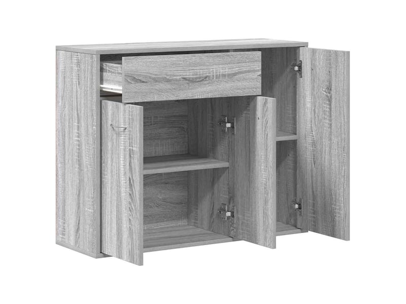  Buffet - bahut - meuble de rangement sonoma gris 88x30x70 cm bois d'ingénierie  - Conforama E