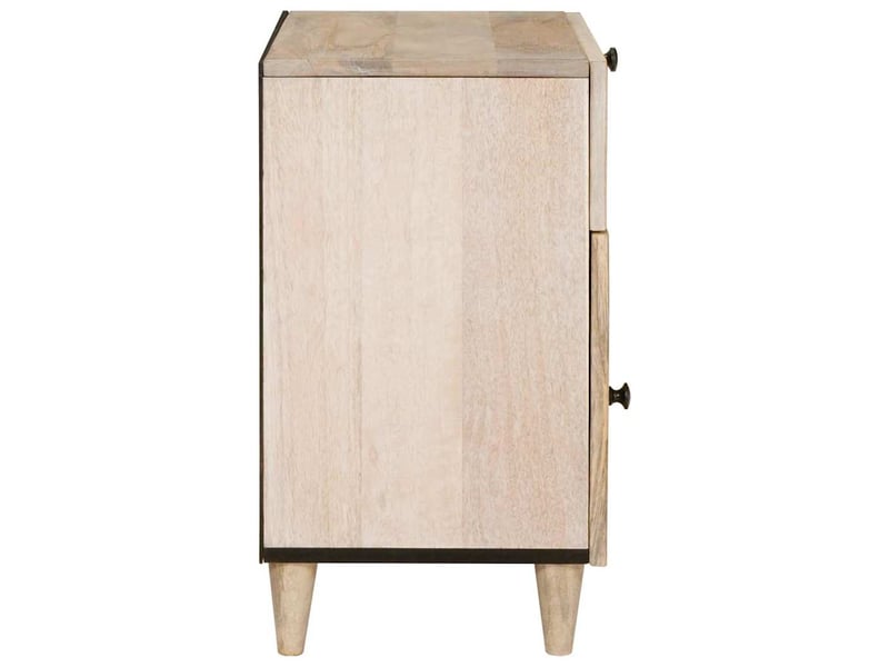 Table de chevet - cabinet de chevet - table de nuit blanc 50 x 33 x 60 cm bois d'ingénierie - Conforama C