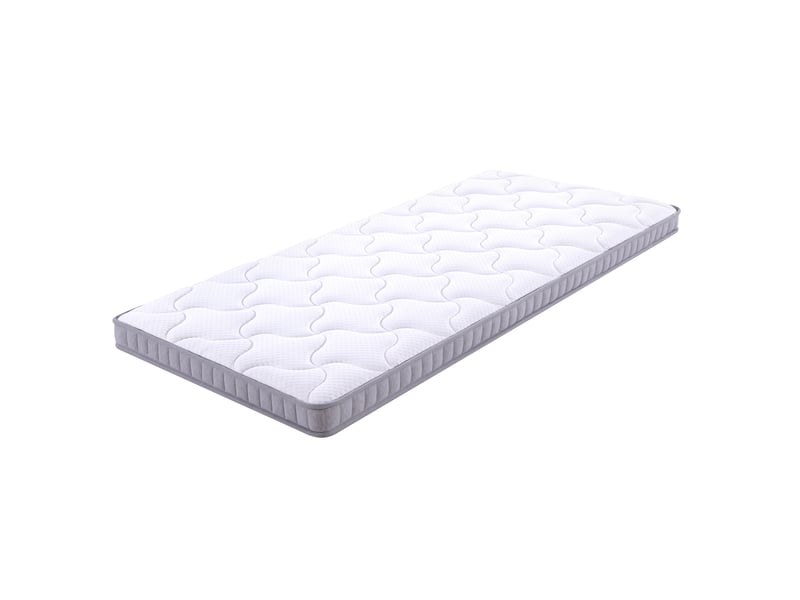 Matelas à ressorts ensachés 7 zones 140x200x10 cm – blanc – soutien ferme h3, mousse mémoire d'appoint  - Conforama A