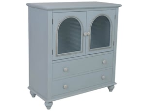 Buffet en bois bleu 80x38x88 cm h