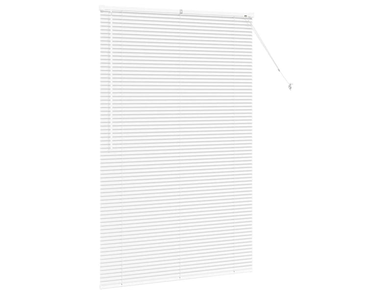 Store vénitien, store de fenêtre blanc 175 x 120 cm 25 mm aluminium cf47756 - Conforama E