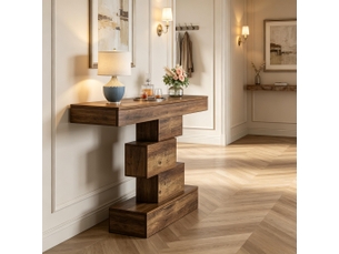 Table basse rectangulaire coloris bois clair LPOSPI - 30 cmx108 cm