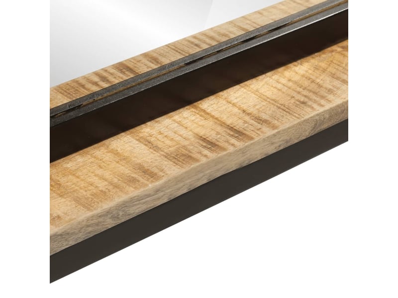 Miroir, miroir décoratif avec étagère 80x8x55 cm verre et bois massif manguier cf62688  - Conforama E