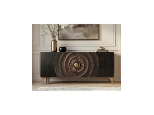 Buffet <strong>MEUBLORAMA</strong> <strong></strong> - 177 cm coloris noir