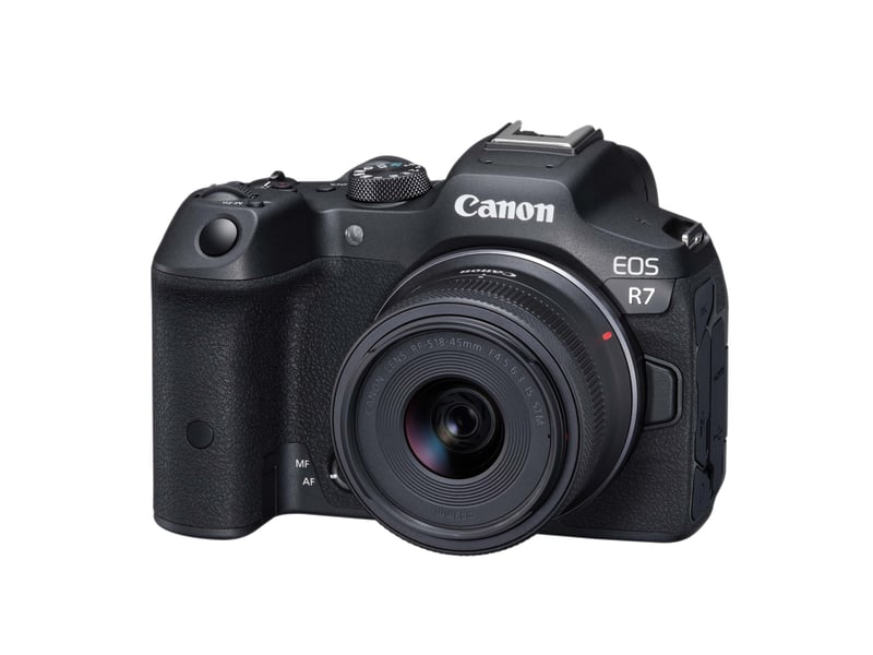  Appareil photo hybride canon eos r7 + rf-s 18-45mm  - Conforama A