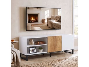 Meuble tv coloris bicolore 140 cm <strong>DESMIU</strong> <strong></strong>