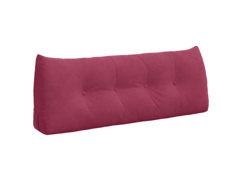 Coussin de dos, coussin de dossier bordeaux 120 x 24 x 50 cm velours cf54580 - Conforama A