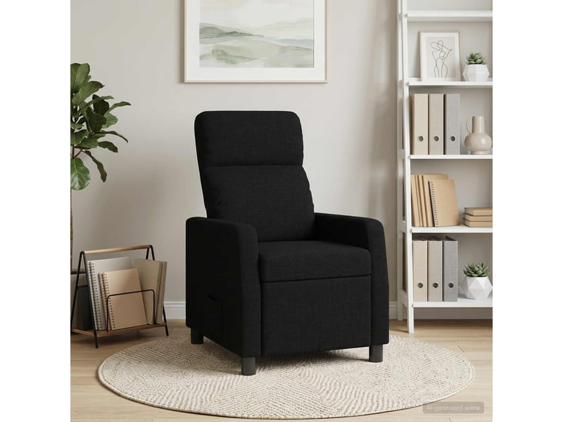 Vidaxl fauteuil inclinable noir tissu - Conforama B